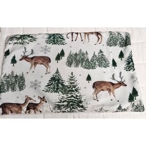 Rare ROBERT STANLEY Winter Snowflake Deer Reversible Kilim Set of‎ 6 Placemats